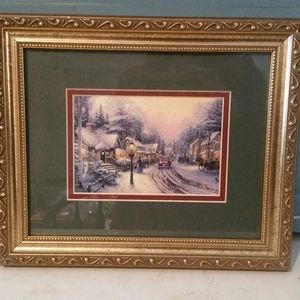 Thomas Kinkade 1997 Village Christmas Print EVC